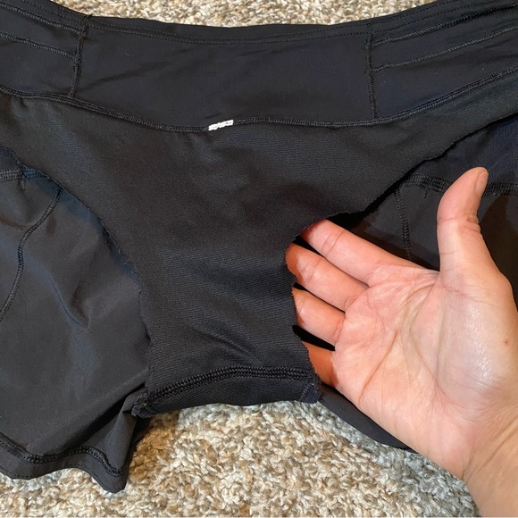 LULUEMON Black Running Shorts Size 4 - Picture 9 of 11